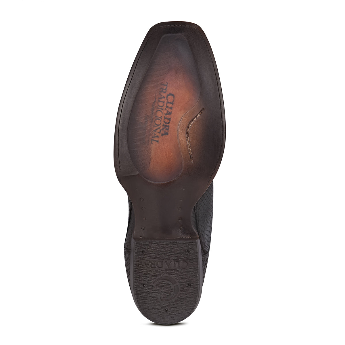 Cuadra Choco Python Laser & Embroidery Narrow SQ Toe CU607