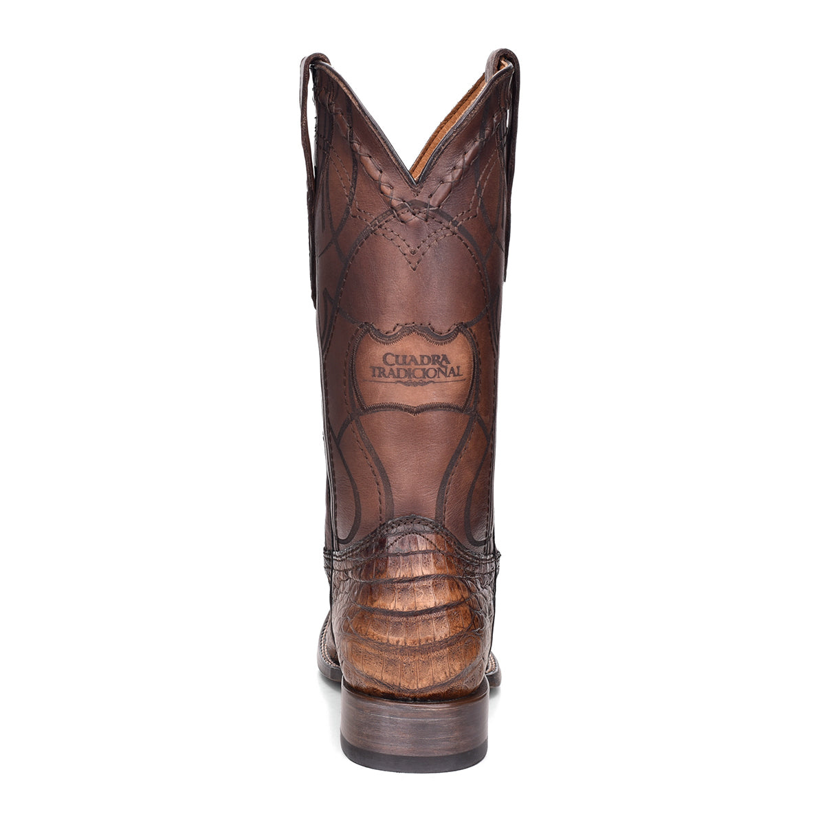 Cuadra Maple Caiman Laser & Embroidery Square Toe CU620