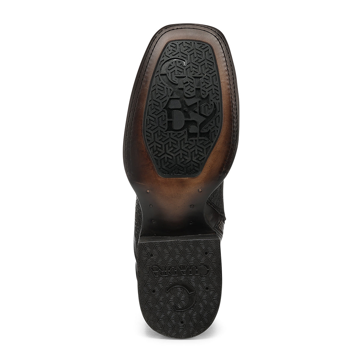 Matte Brown Python Zipper & Elastic Square Toe CC284