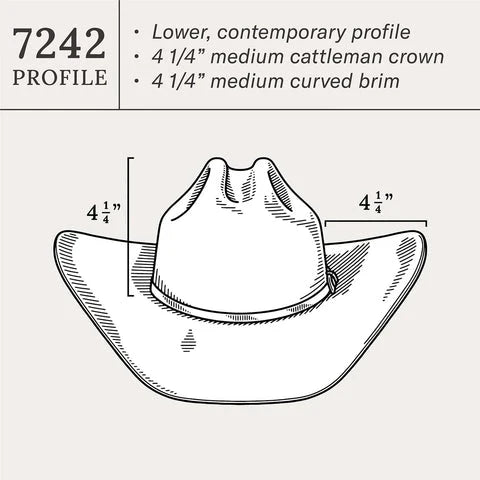 Stetson The Golden Eagle 100X Black Brim 4 1/4