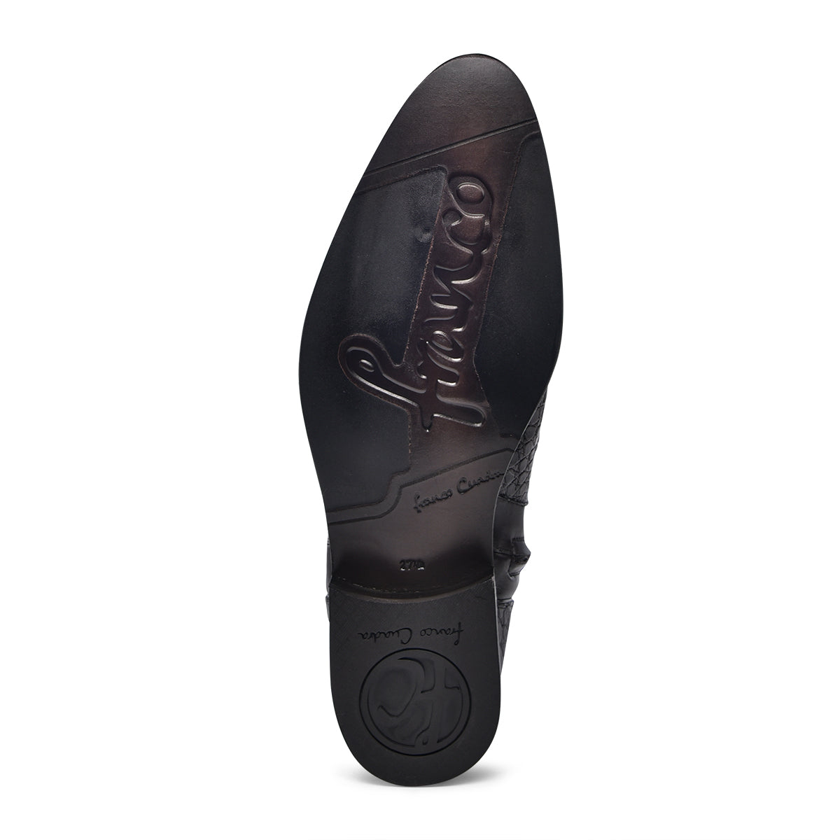 Franco Cuadra Brown Caiman Dark Brown Cowhide FC867
