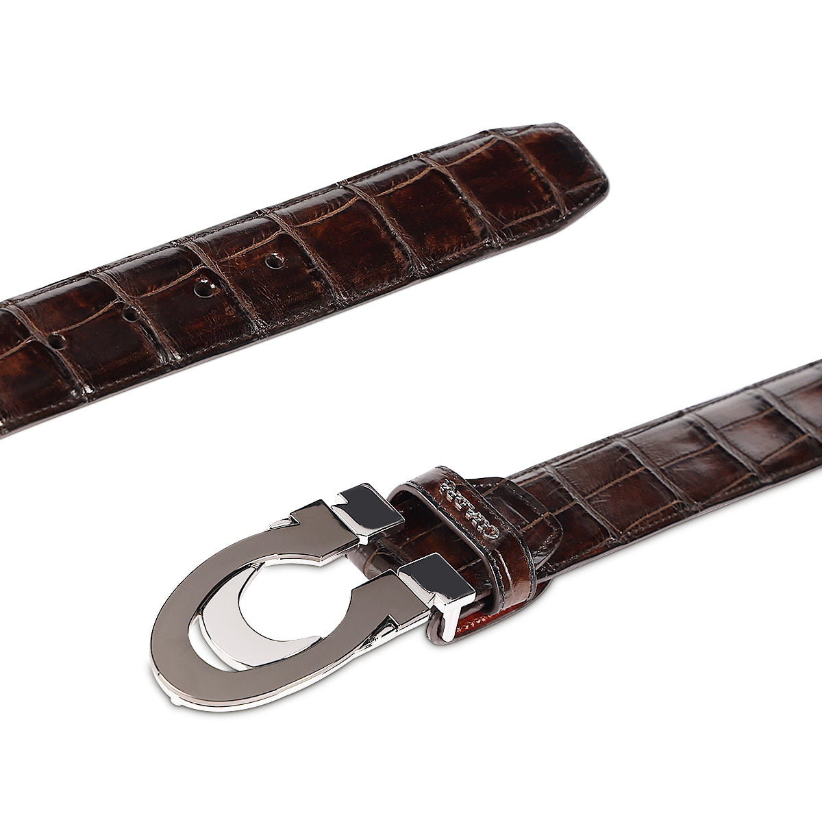 Cuadra Luxo Moka Alligator Belt BC365