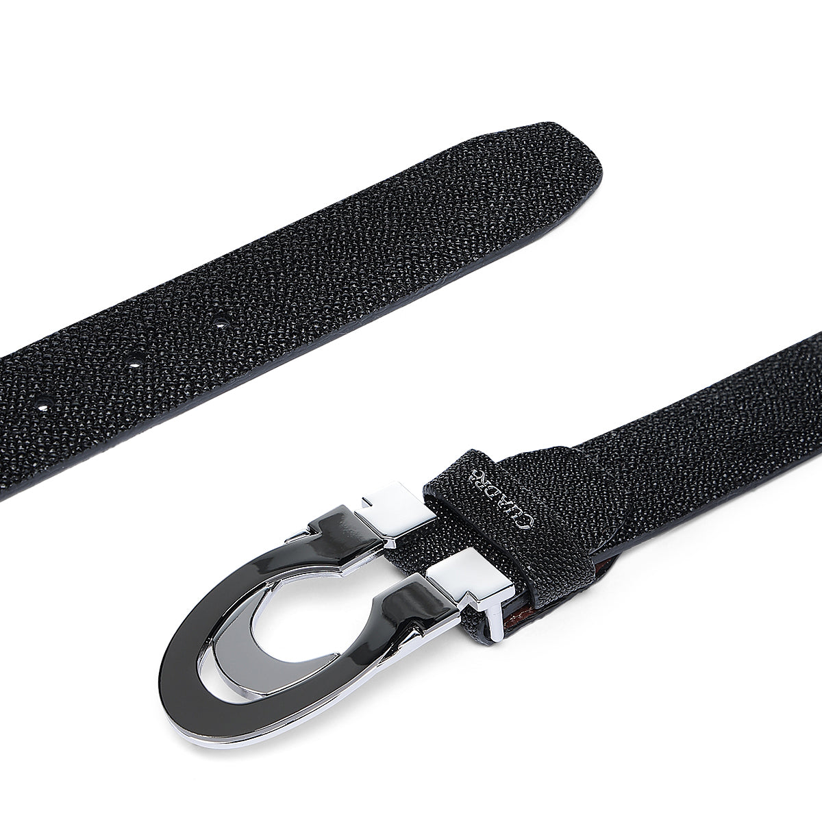 Cuadra Black Stingray Belt BC433