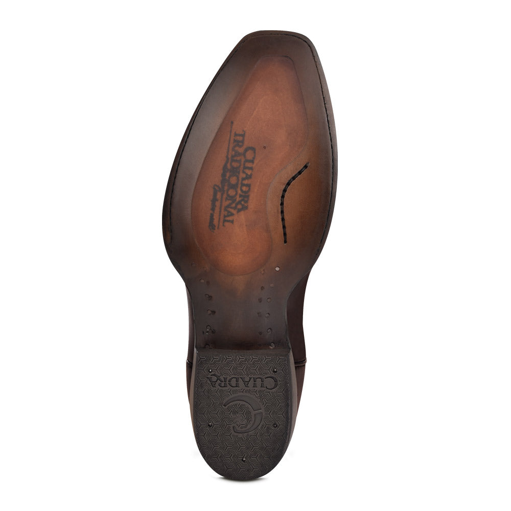 Cuadra Brown Laser & Embroidery Narrow SQ Toe CU347