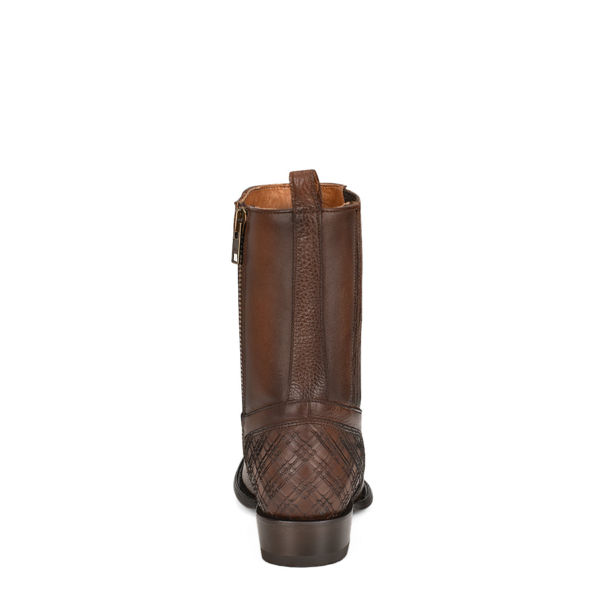 Cuadra Honey Zipper & Studs Narrow Square Toe CU406