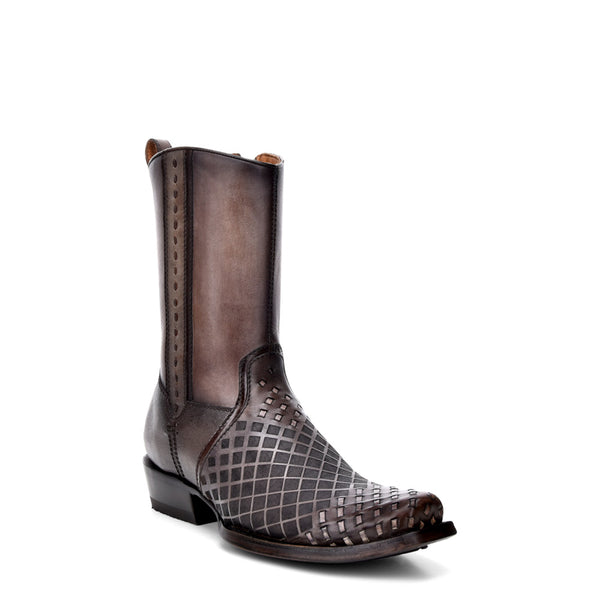 Cuadra Gray Laser & Woven Narrow SQ Toe CU498