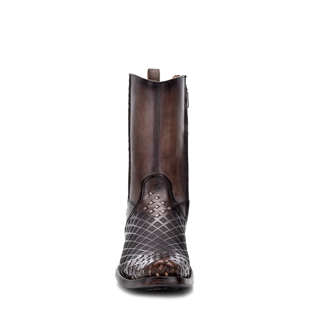 Cuadra Gray Laser & Woven Narrow SQ Toe CU498