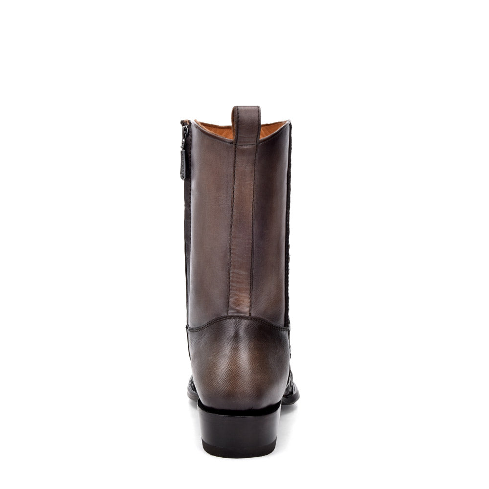 Cuadra Gray Laser & Woven Narrow SQ Toe CU498