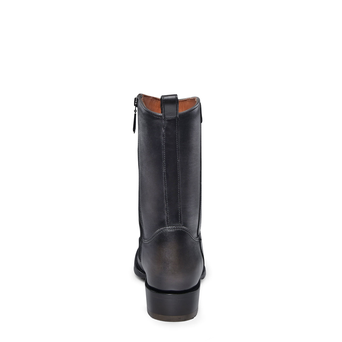 Cuadra Plunge Black Caiman Laser & Woven Narrow Square Toe CU805