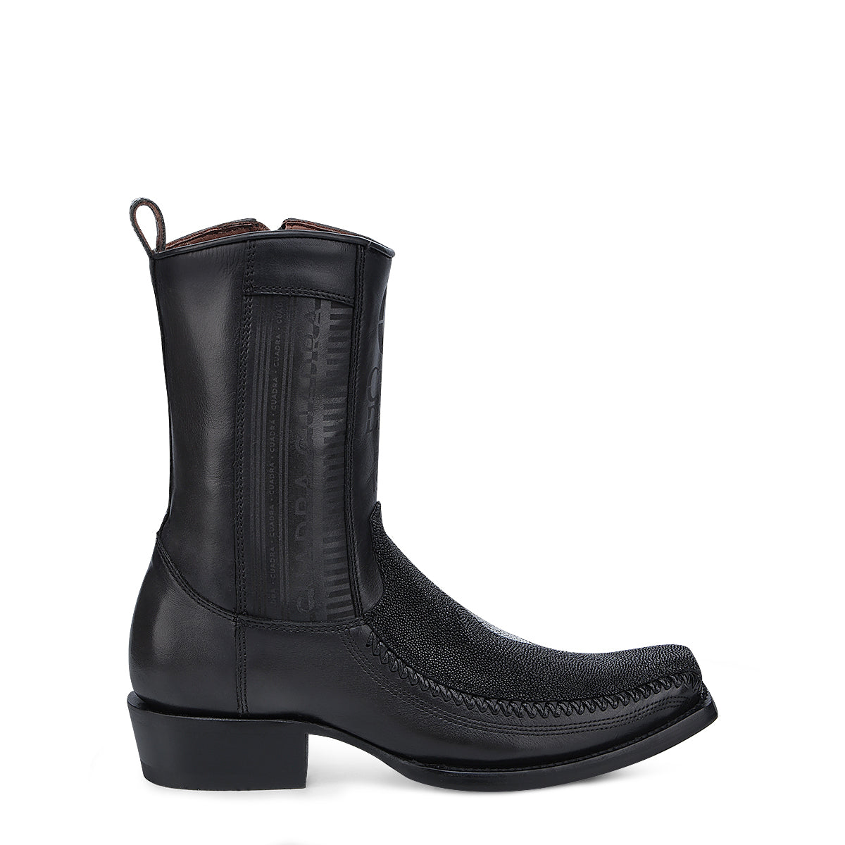 Black Stingray Laser & Woven Narrow Square Toe CU783