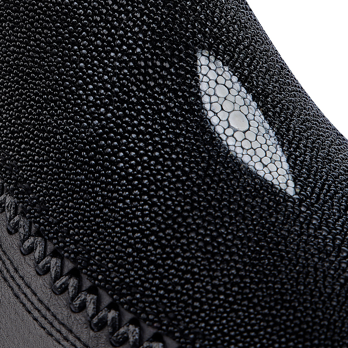 Black Stingray Laser & Woven Narrow Square Toe CU783