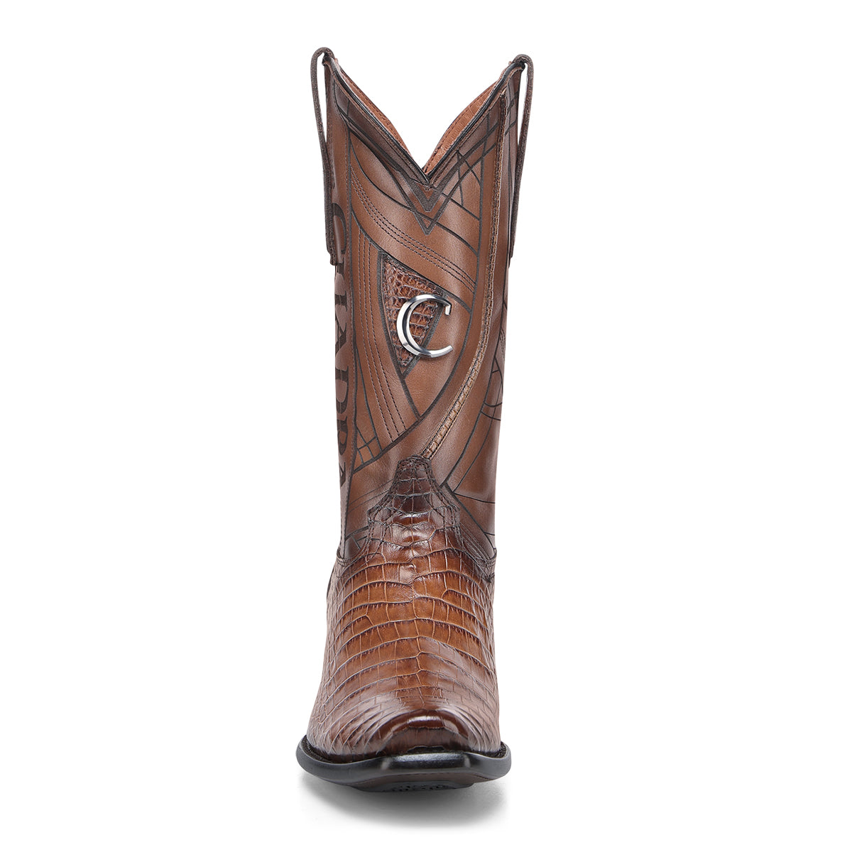 Cuadra Honey Alligator Laser & Embroidery Narrow SQ Toe CC270