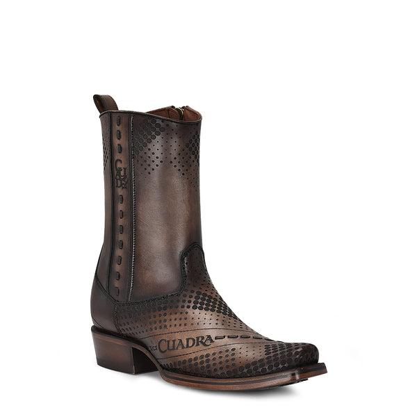 Cuadra Twister Brown Laser & Woven & Zipper CU737