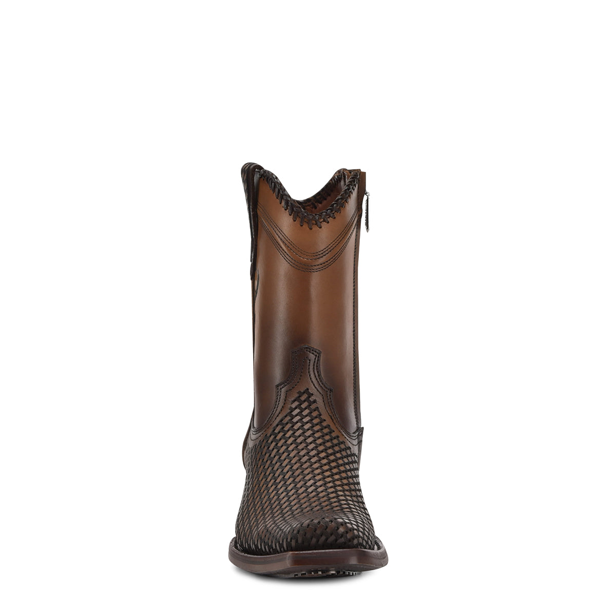 Cuadra Honey Laser & Woven & Zipper Narrow Square Toe CU817