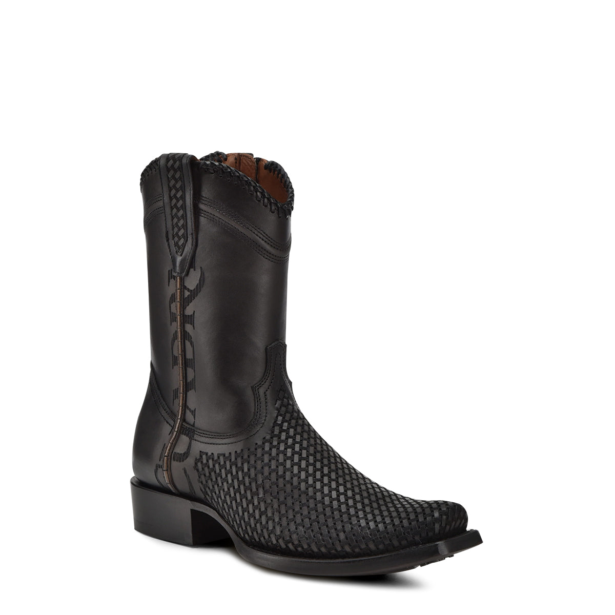 Cuadra Oxford Laser & Woven & Zipper Narrow Square Toe CU969