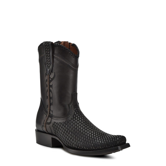 Cuadra Oxford Laser & Woven & Zipper Narrow Square Toe CU969