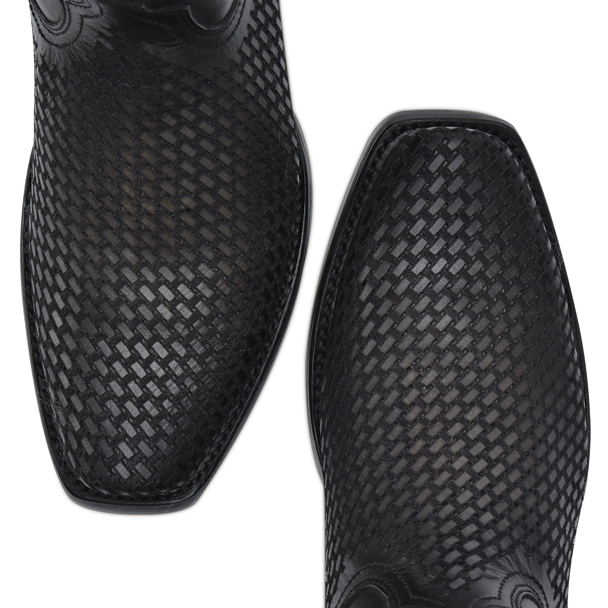Cuadra Oxford Laser & Woven & Zipper Narrow Square Toe CU969