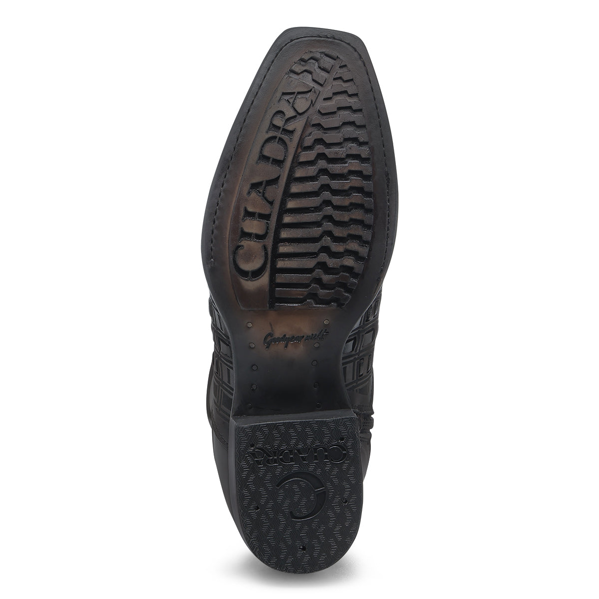 Chocolate & Black Laser & Woven & Zipper Narrow Toe CU940