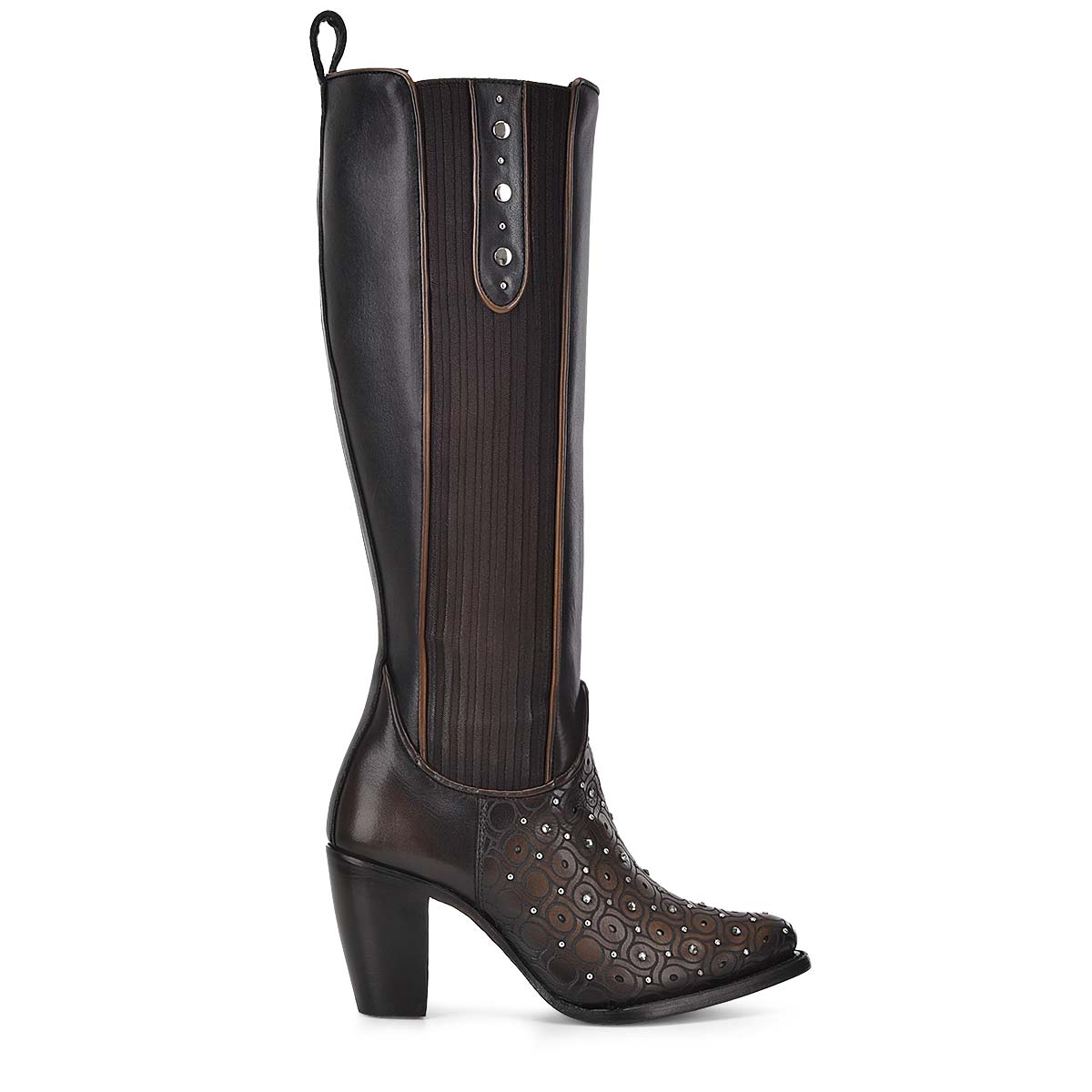 Cuadra Maple Zipper & Studs & Laser Round Toe CU759