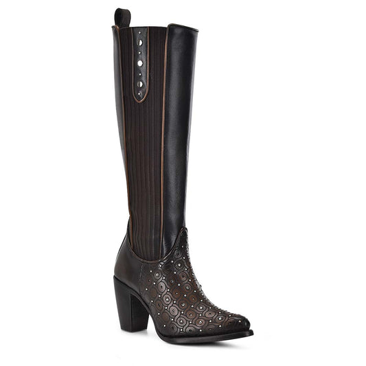 Cuadra Maple Zipper & Studs & Laser Round Toe CU759
