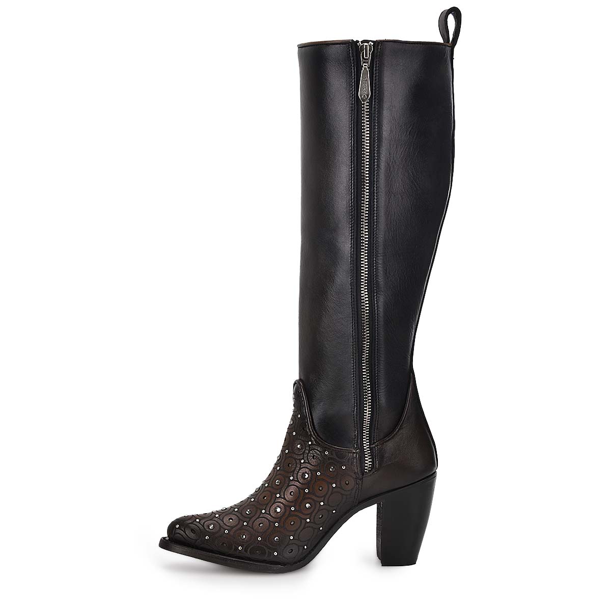 Cuadra Maple Zipper & Studs & Laser Round Toe CU759