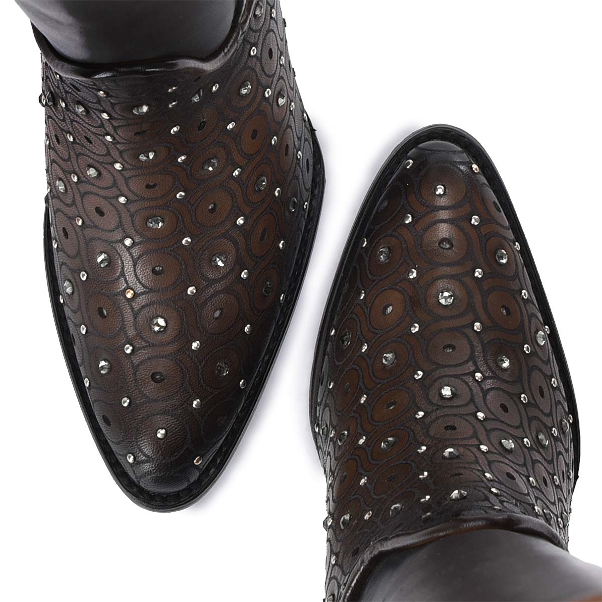 Cuadra Maple Zipper & Studs & Laser Round Toe CU759