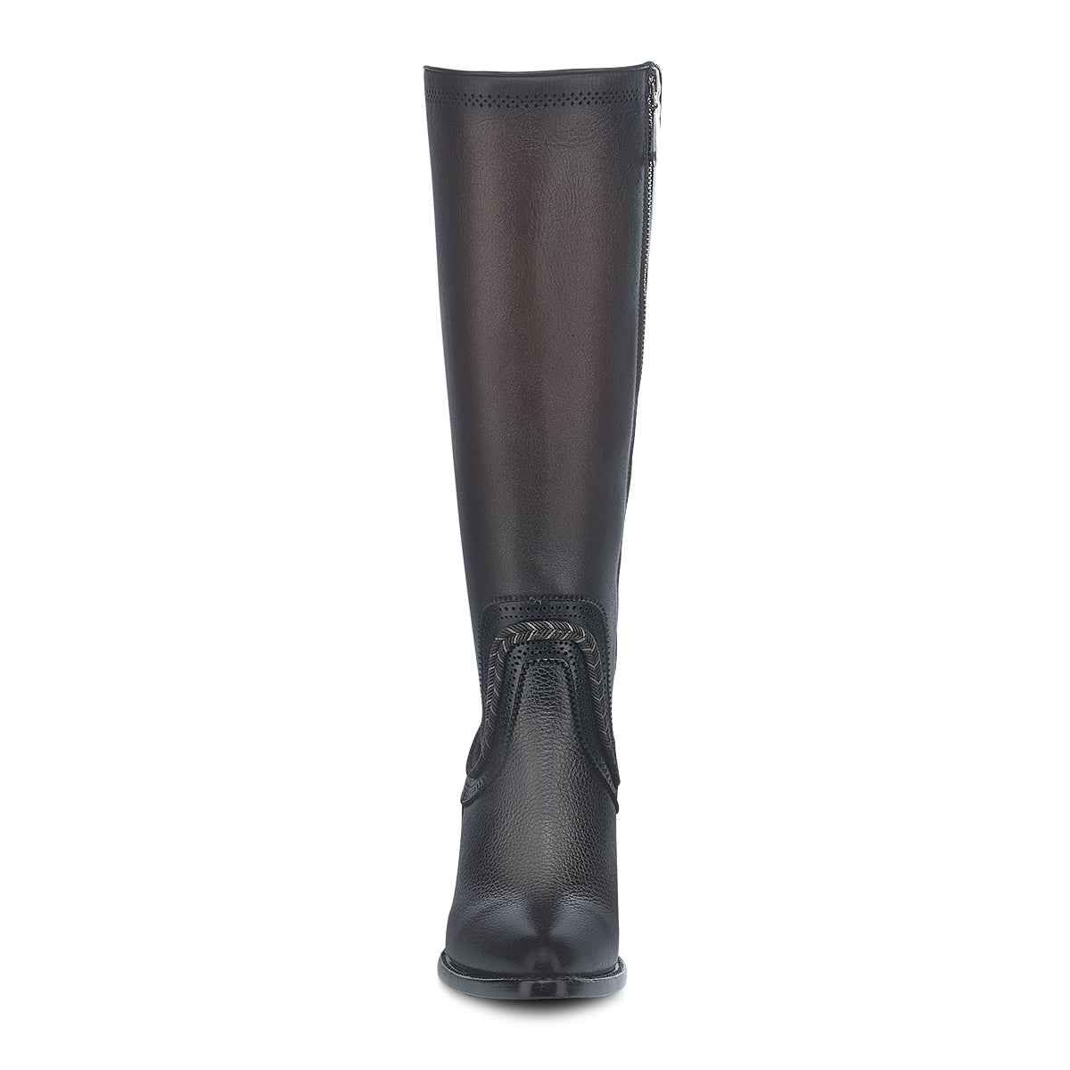 Cuadra Chocolate Zipper & Elastic Round Toe CU885