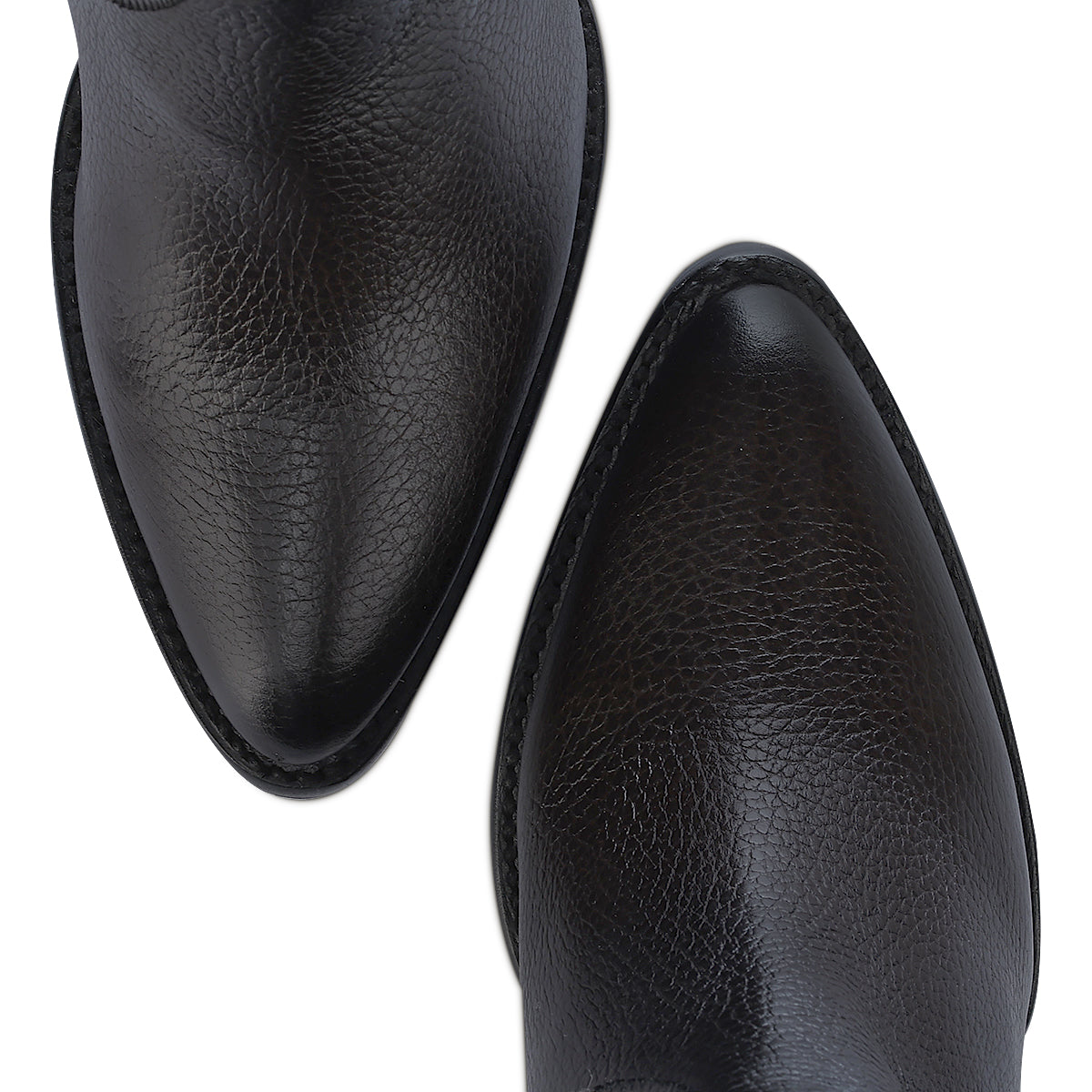 Cuadra Chocolate Zipper & Elastic Round Toe CU885