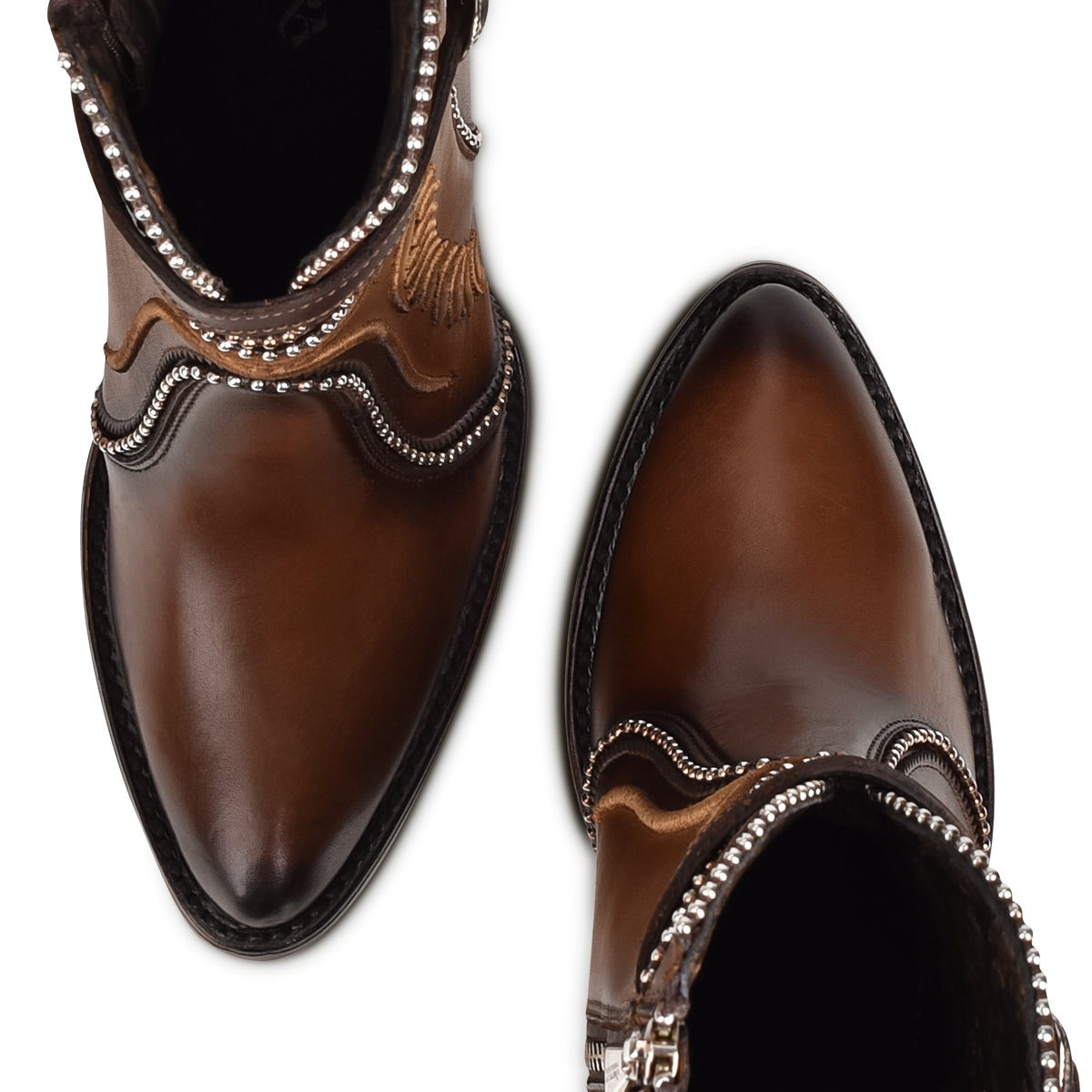 Cuadra Maple Embroidery & Harness Round Toe CU483