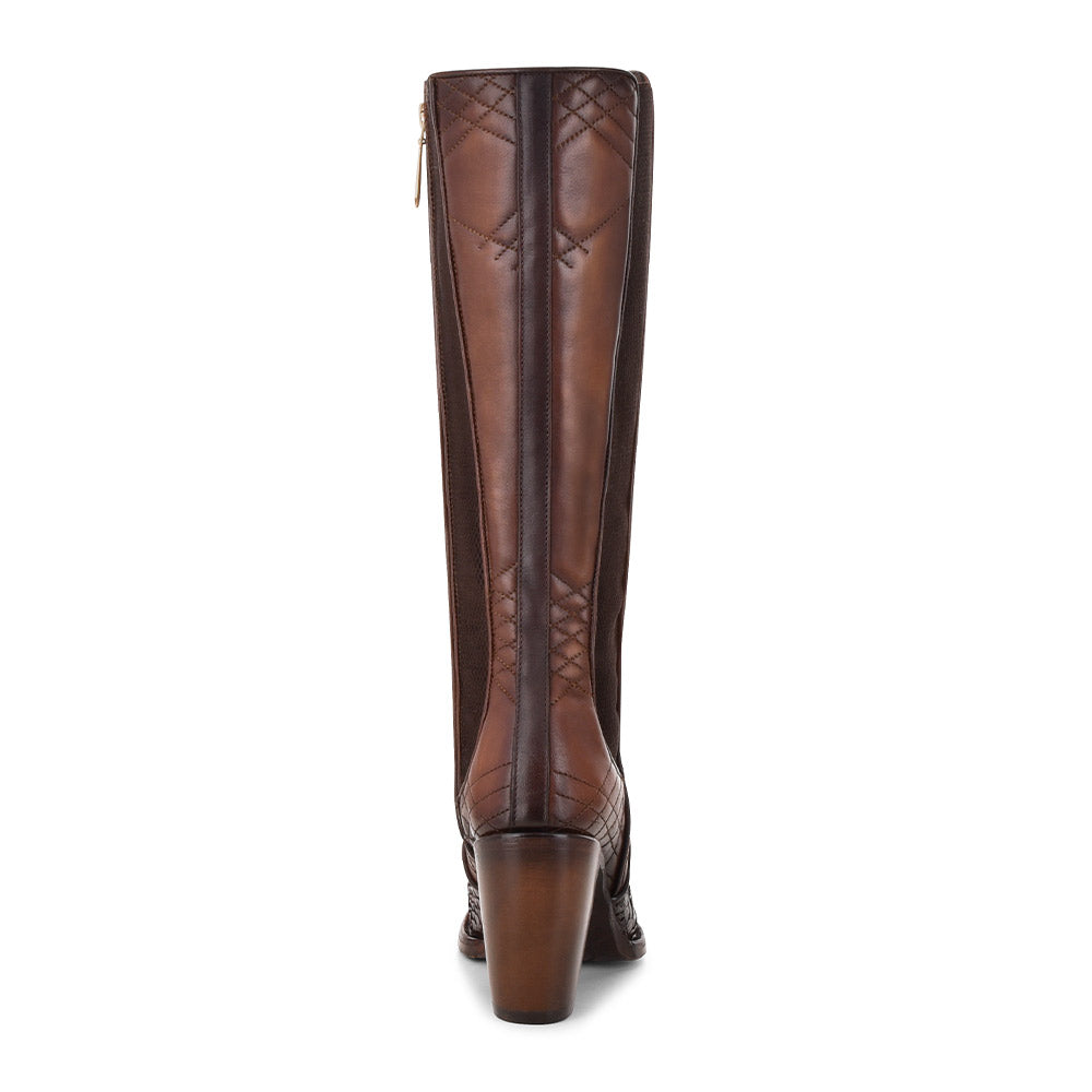 Cuadra Glazed Chestnut Python Laser & Embroidery CU561