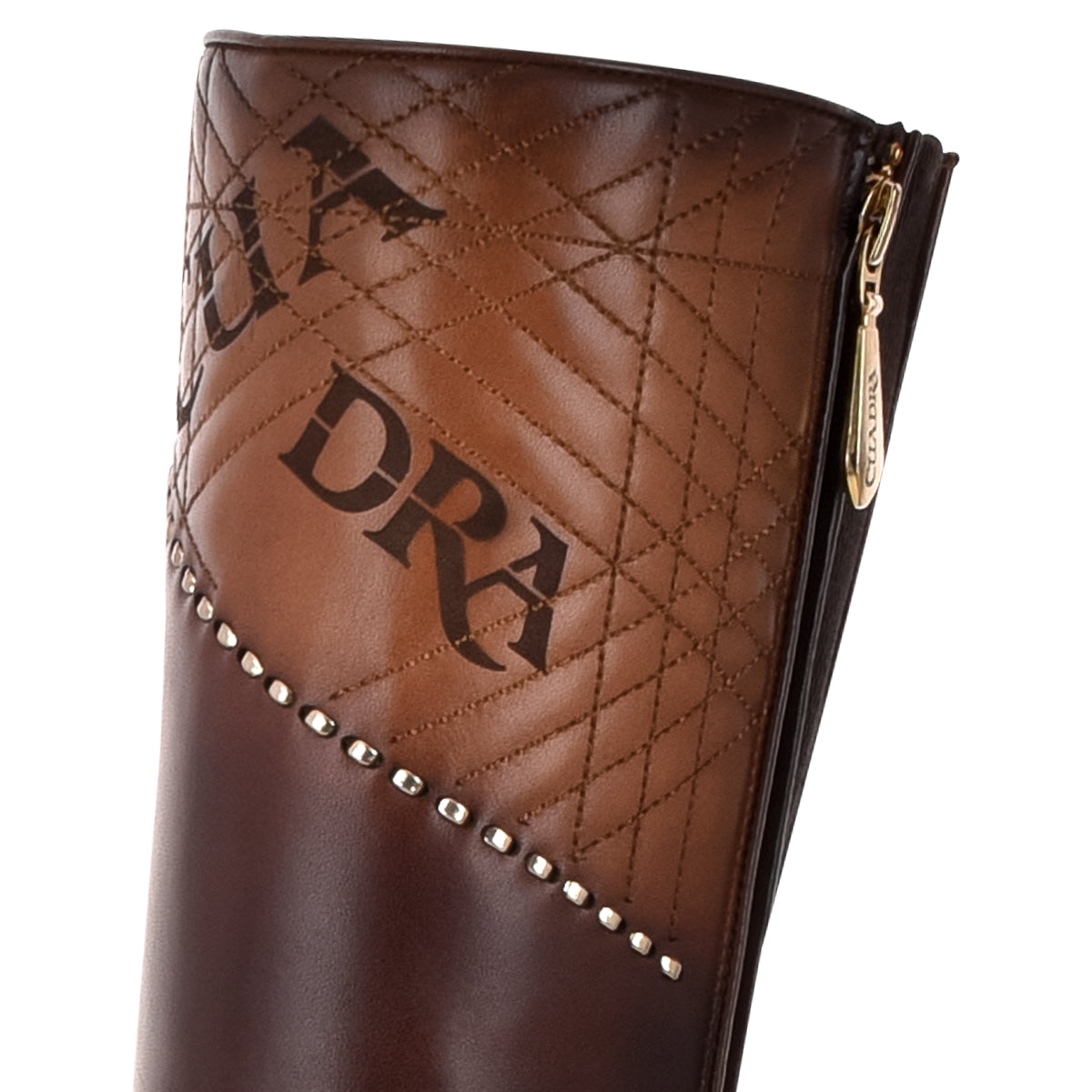 Cuadra Glazed Chestnut Python Laser & Embroidery CU561
