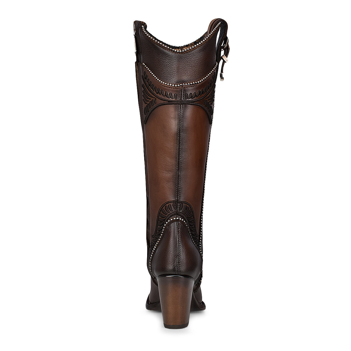 Cuadra Damasco Chocolate Embroidery Round Toe CU583
