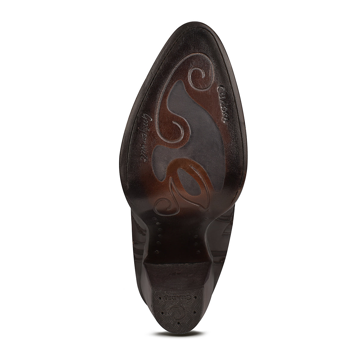 Cuadra Damasco Chocolate Embroidery Round Toe CU583