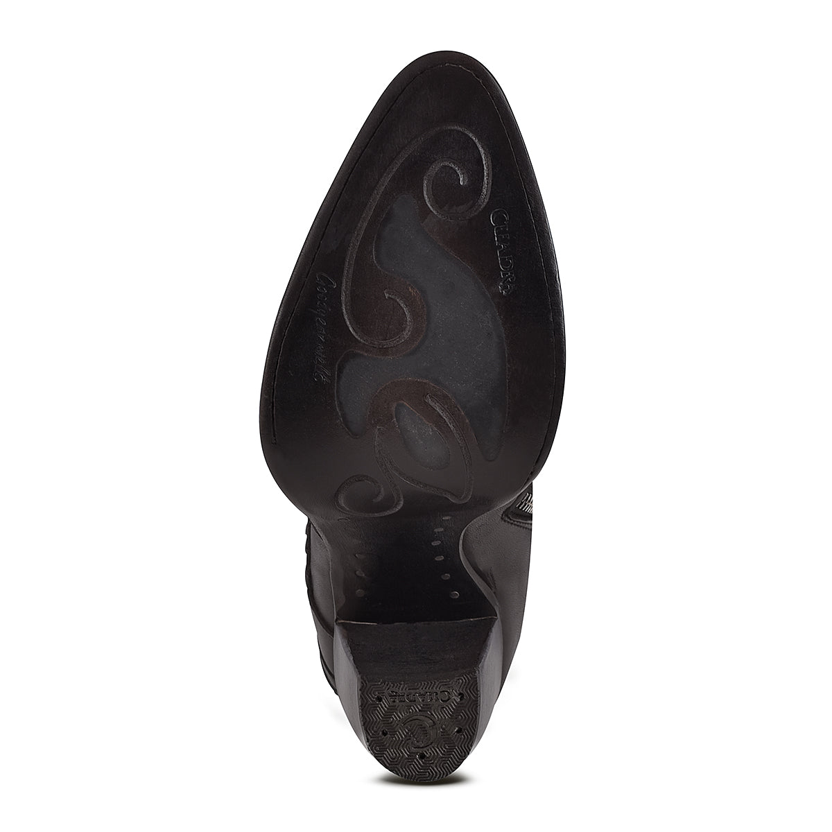 Cuadra Black Stingray Laser & Woven Round Toe CU618