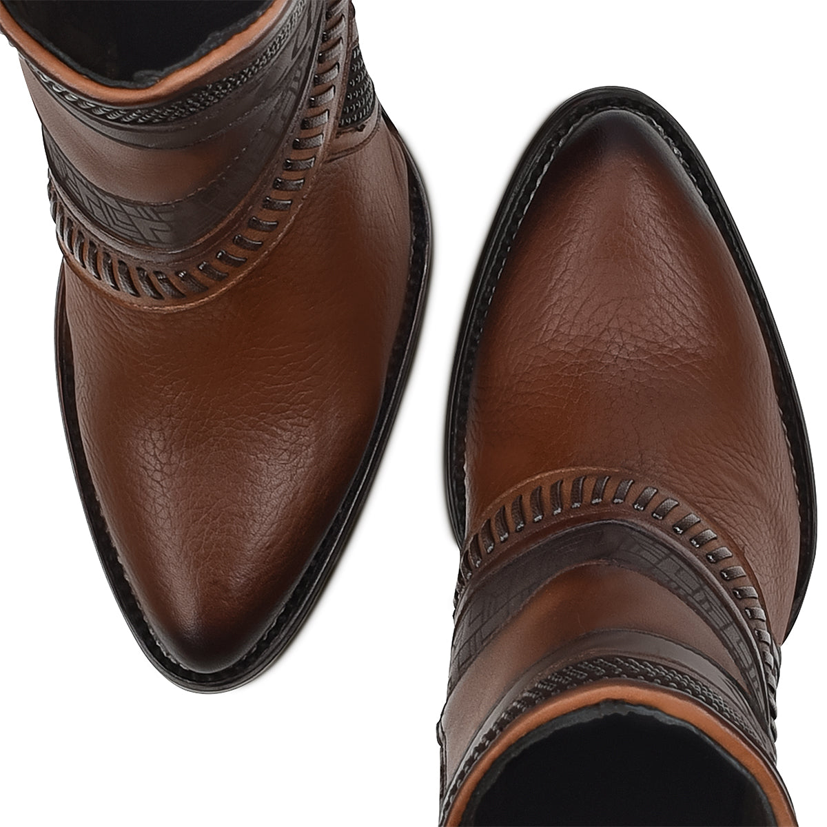 Cuadra Honey Laser & Woven Round Toe CU619