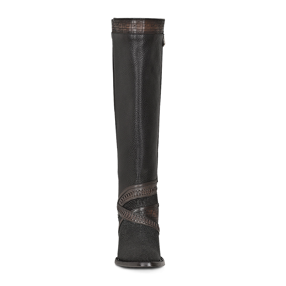 Cuadra Black Stingray Laser & Woven & Zipper CU725