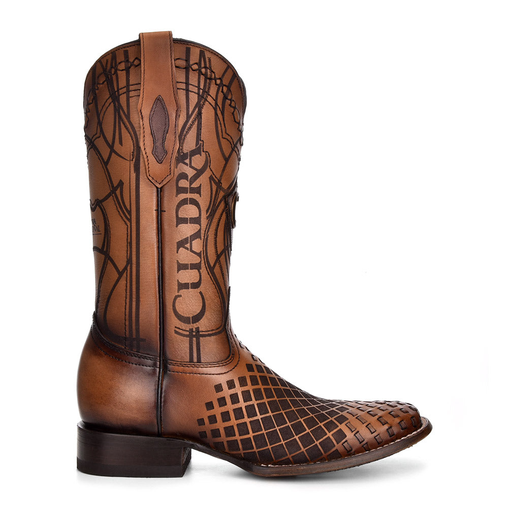 Cuadra Honey Laser & Embroidery & Woven Square Toe CU500