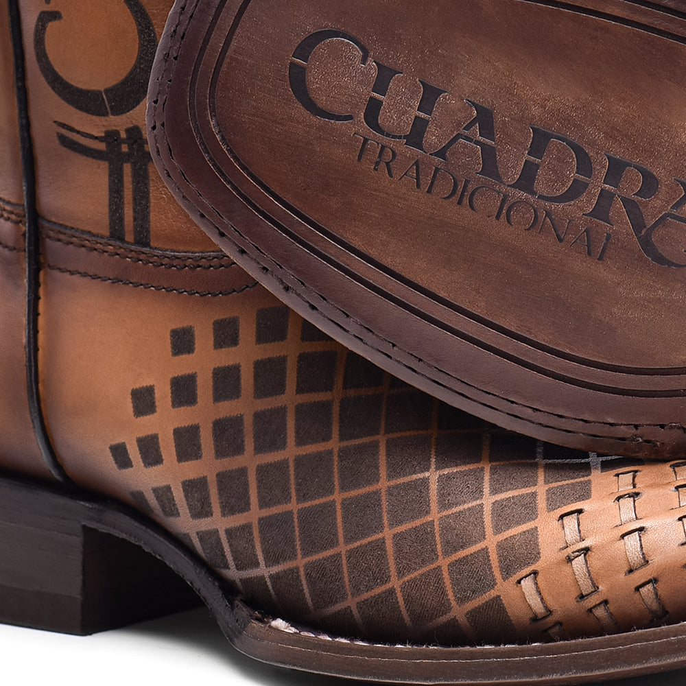 Cuadra Honey Laser & Embroidery & Woven Square Toe CU500