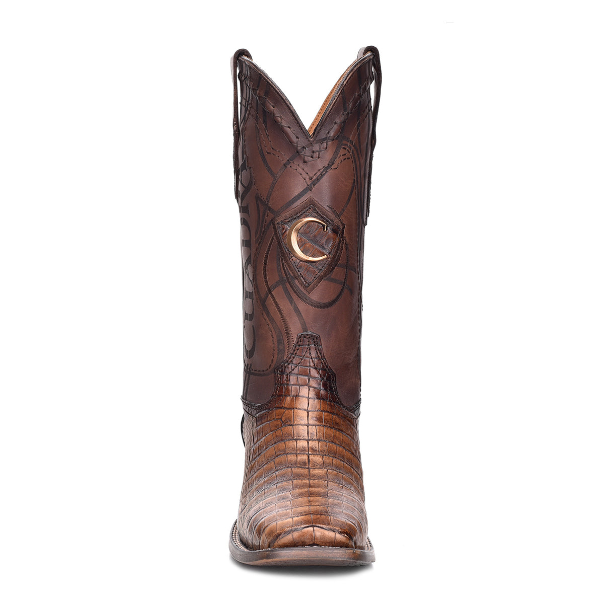 Cuadra Maple Caiman Laser & Embroidery Square Toe CU620