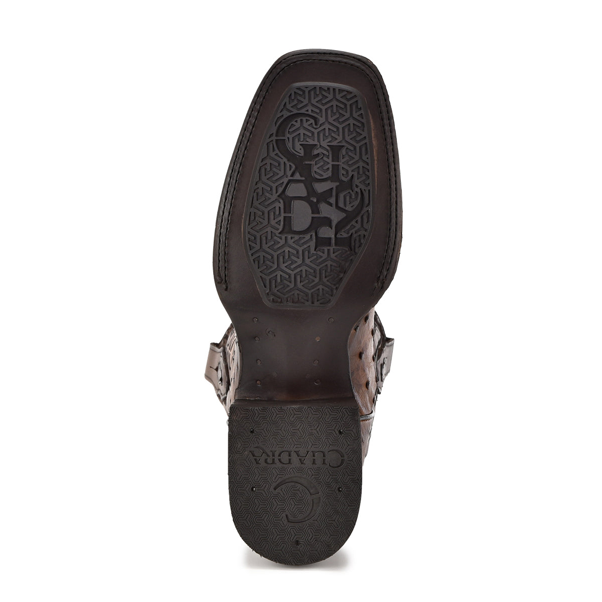 Cuadra Lugano Brown Ostrich Embroidery & Laser CU744