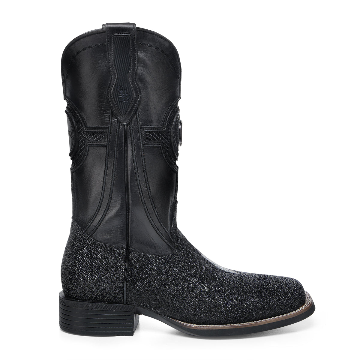 Cuadra Black Stingray Embroidery & Laser & Woven CC221