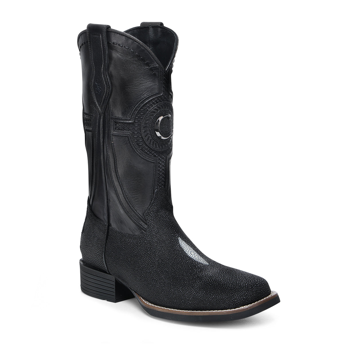 Cuadra Black Stingray Embroidery & Laser & Woven CC221