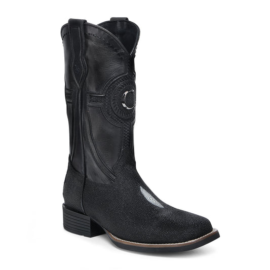 Cuadra Black Stingray Embroidery & Laser & Woven CC221