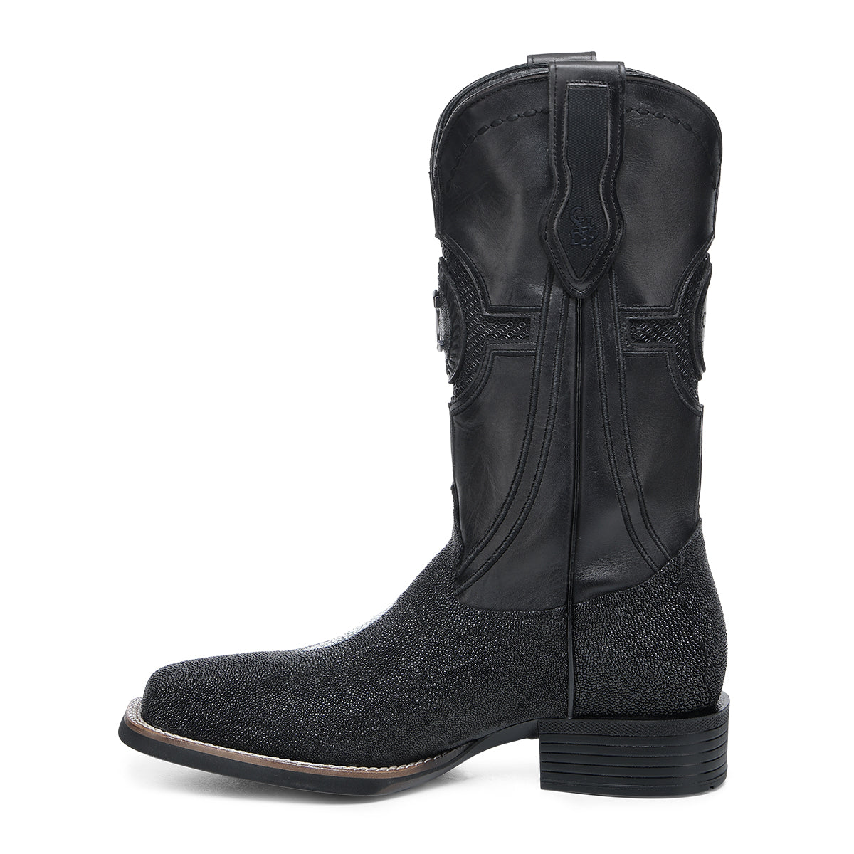Cuadra Black Stingray Embroidery & Laser & Woven CC221