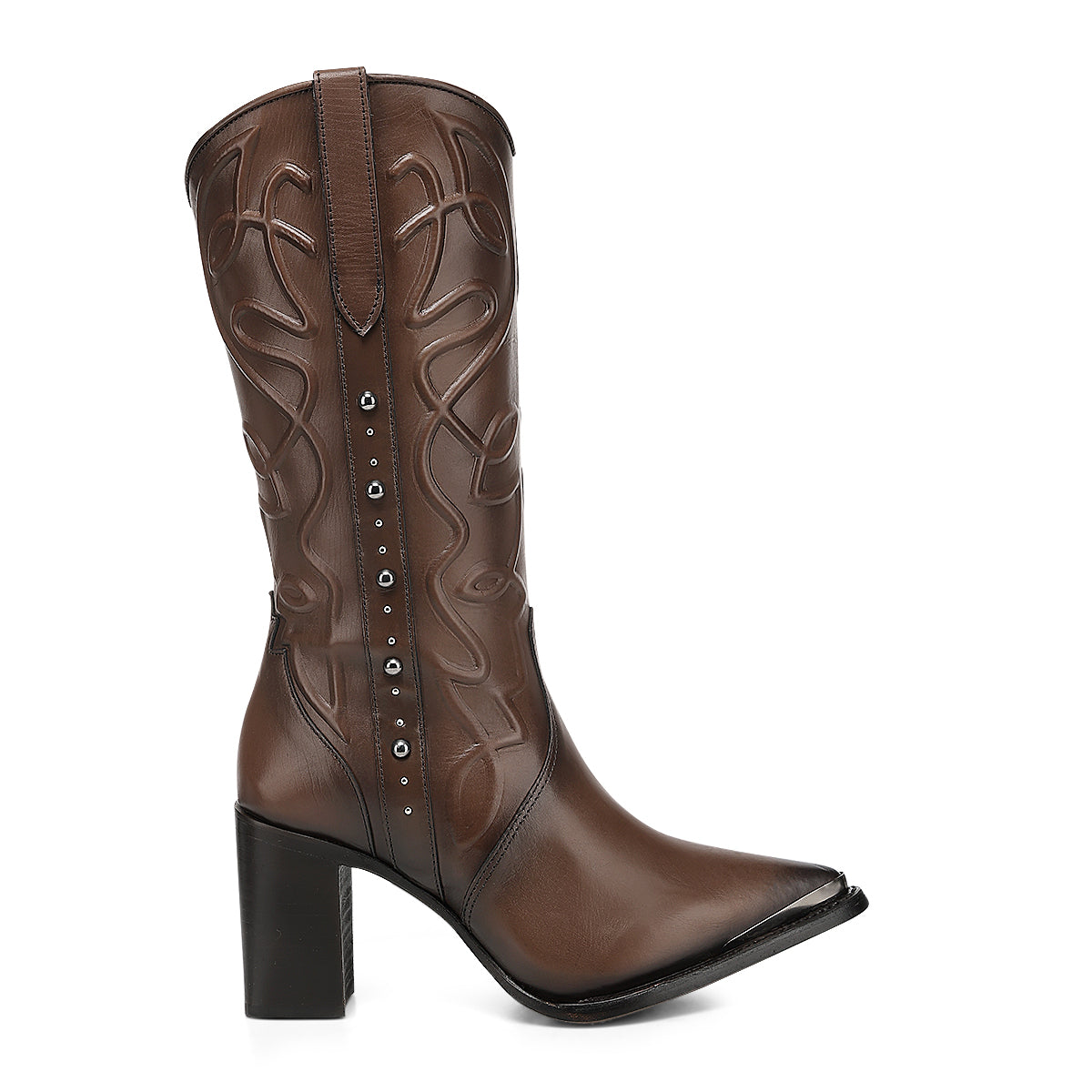 Cuadra Honey Zipper & Studs Pointed Toe CC244