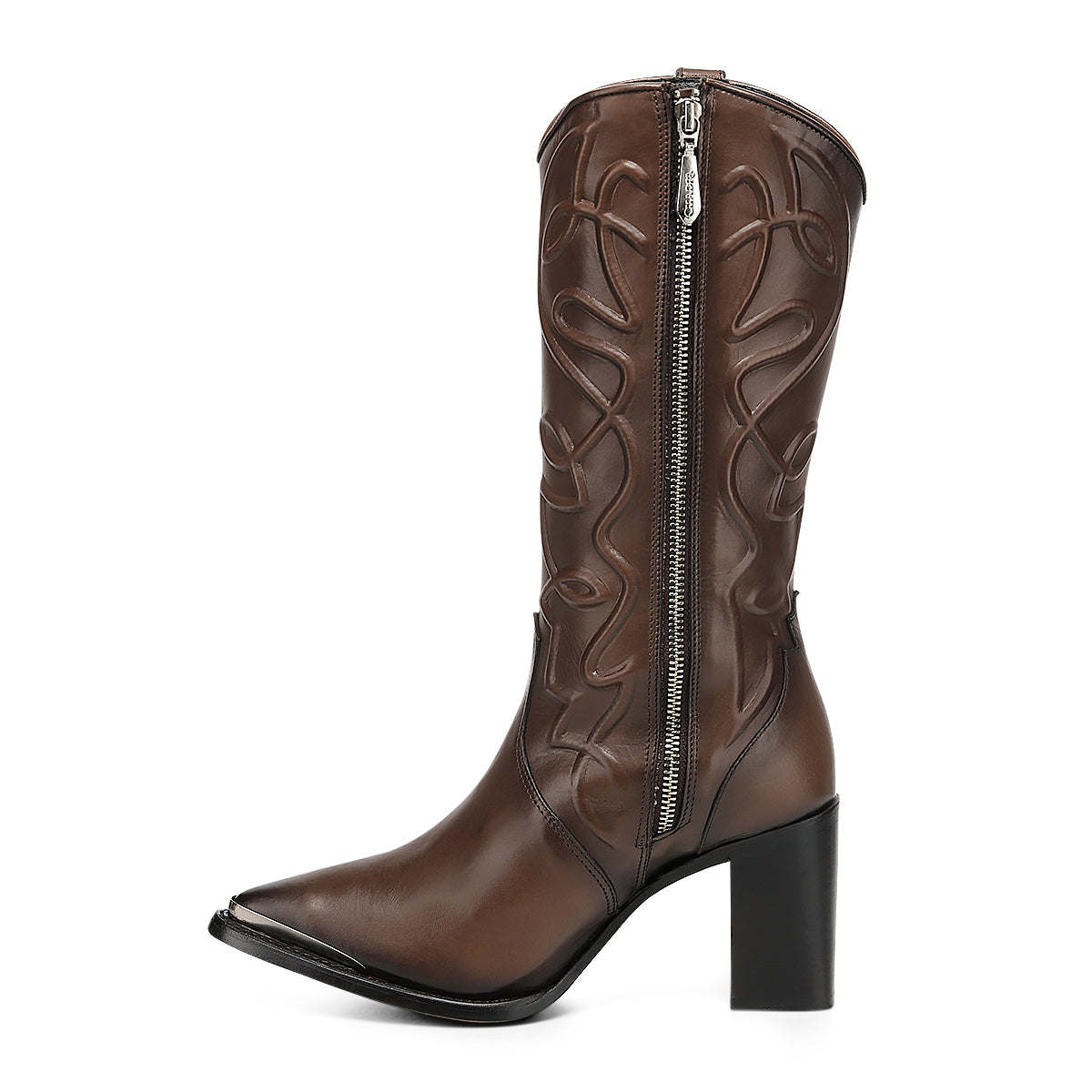 Cuadra Honey Zipper & Studs Pointed Toe CC244