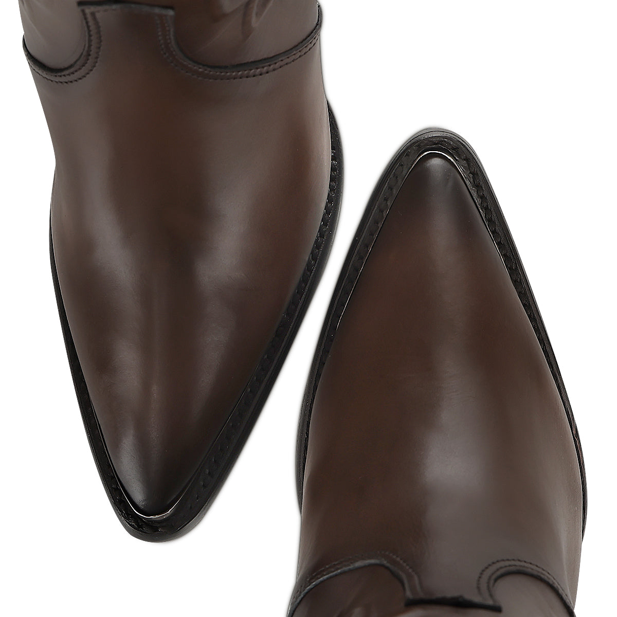 Cuadra Honey Zipper & Studs Pointed Toe CC244