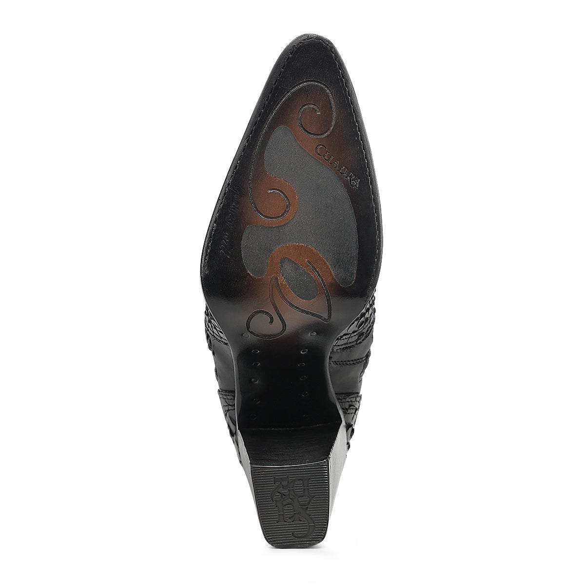 Chocolate Python M Zipper & Studs & Laser Point CC336