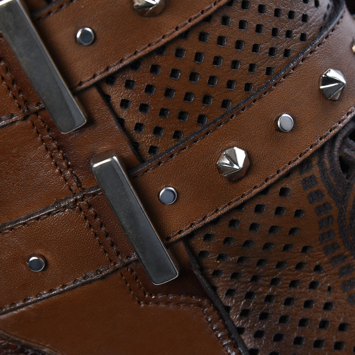 Cuadra Plunge Maple Python Zipper & Studs & Laser CU829