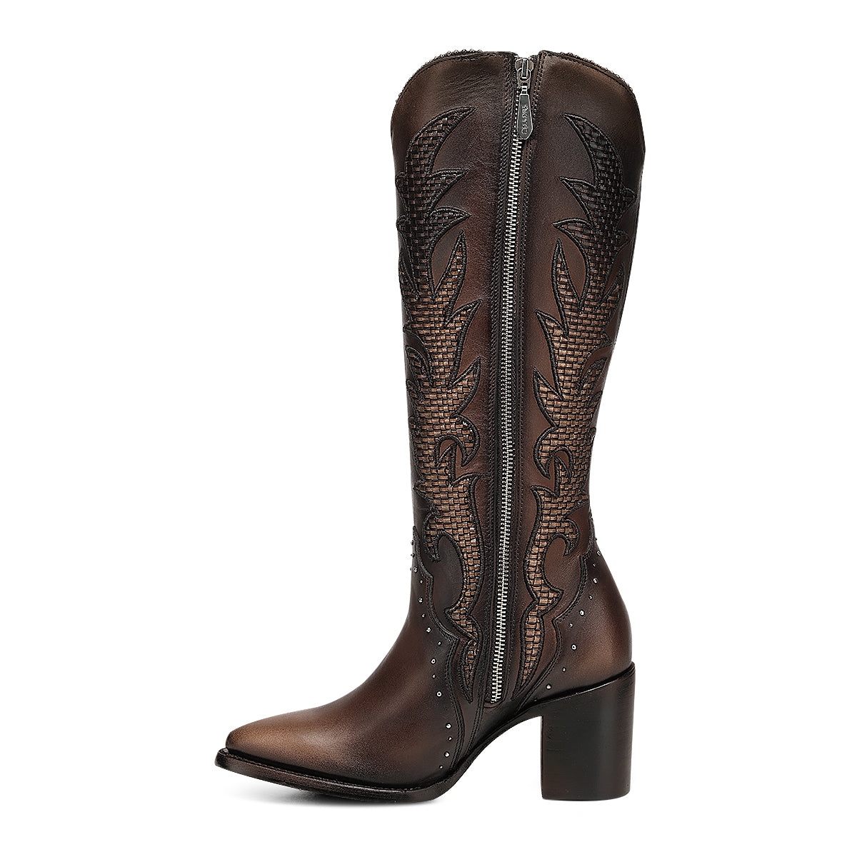 Honey Embroidery & Zipper & Woven & Studs Point CC338